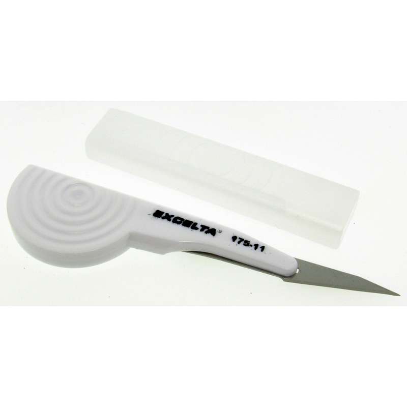 Disposable Safety Scalpel, #11 Blade with Safety Cover, Stainless Steel, 3.25 inch length